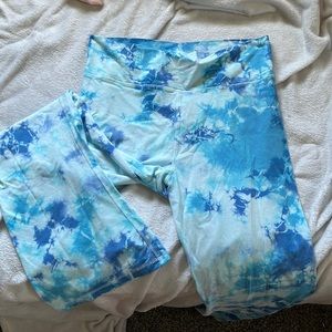 Pink flare bottom leggings/sleepwear